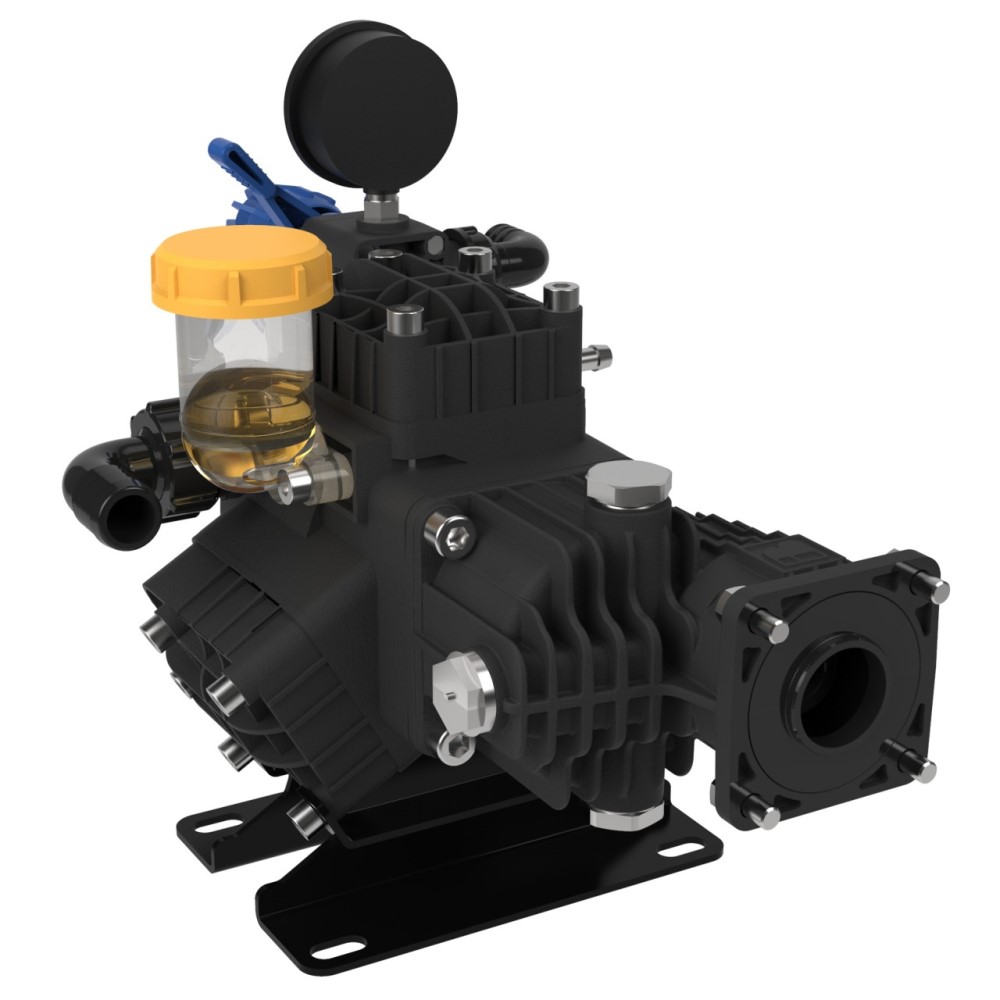 Picture of Diaphragm Pump, Medium Pressure, Aluminum Body, 8.1 GPM, 580 PSI, 3450 RPM, 3/4" Hollow Shaft, 1" Inlet, 1/2" Outlet, 3 HP