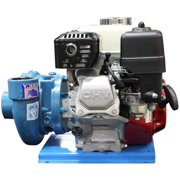Picture of Vac-U-Seal Self Priming Centrifugal Pump Unit, Cast Iron John Blue Pump with 5.5 HP Hypro PowerPro Engine, 2" FPT, 1.4 Spec. Gravity, 200 GPM, 112 Flow @ 25 PSI