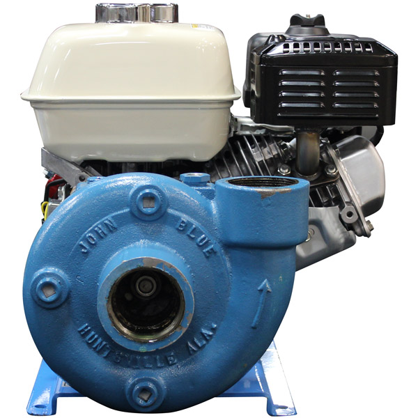 Picture of Vac-U-Seal Self Priming Centrifugal Pump Unit, Cast Iron John Blue Pump with 5.5 HP Hypro PowerPro Engine, 2" FPT, 1.4 Spec. Gravity, 200 GPM, 112 Flow @ 25 PSI