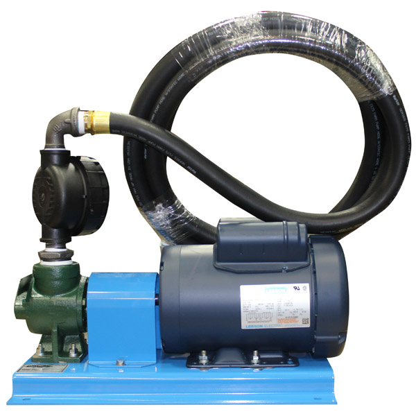 Picture of Rotary Gear Pump / Motor Unit Complete with Hose, Nozzle & Meter, Roper Pump, 115/230 -Volt 1-Phase Motor