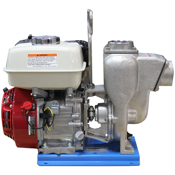 Picture of Self Priming Centrifugal Pump Unit, Stainless Steel Banjo Pump with 5.5 HP Honda Engine, 2", 150 GPM @ 10 PSI & 72 GPM @ 30 PSI, EPDM Internals