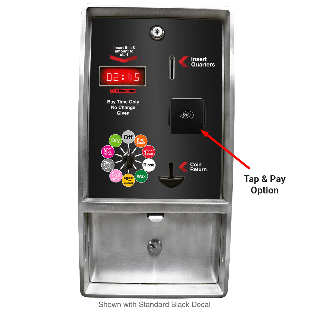 Picture of Car Wash Bay Meter, Accepts Coins / Tokens, Coin Drawer Style, 10 Position rotary switch