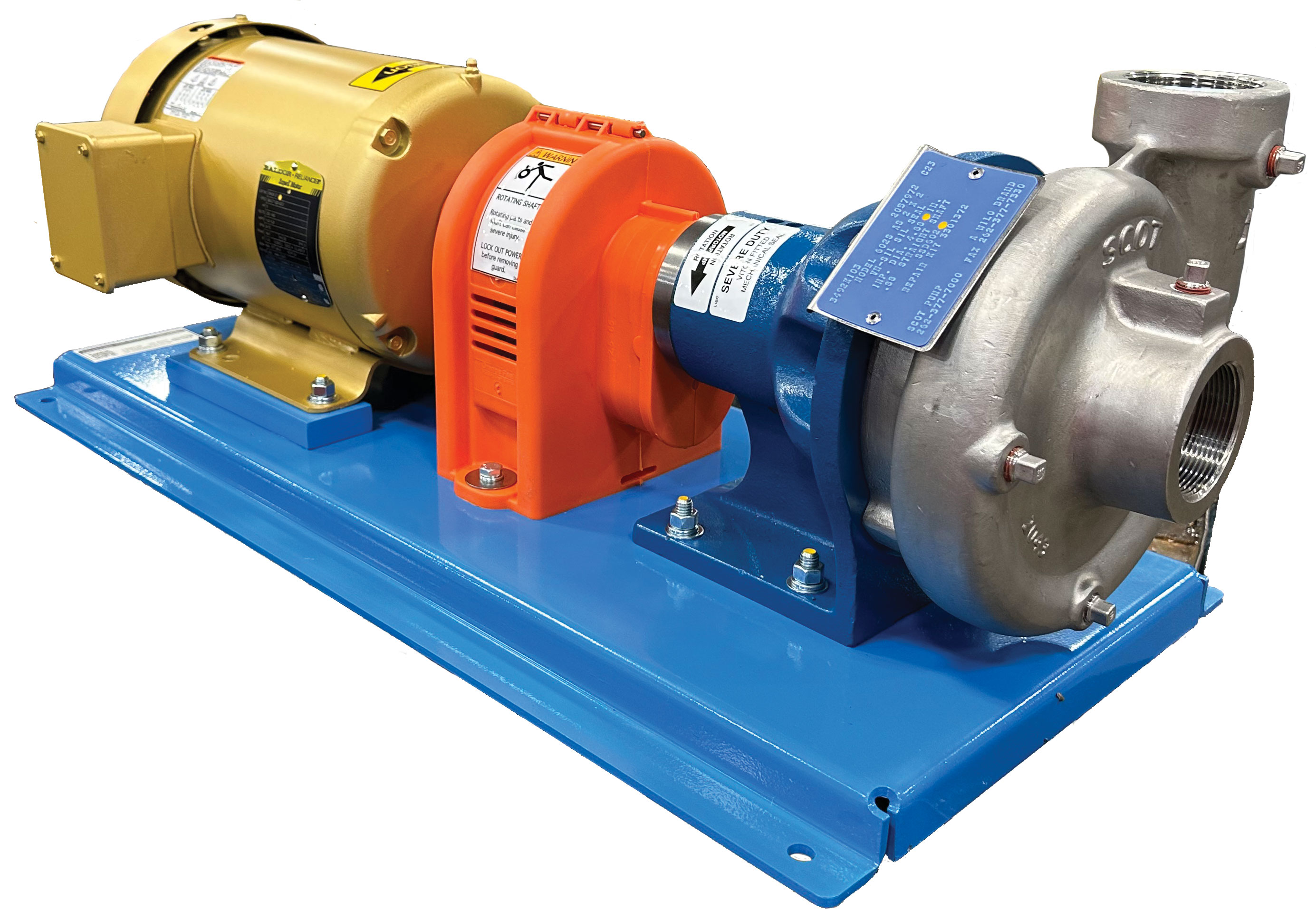 Scot Pumps 5 HP Stainless Steel Centrifugal Pump / Motor Units ...