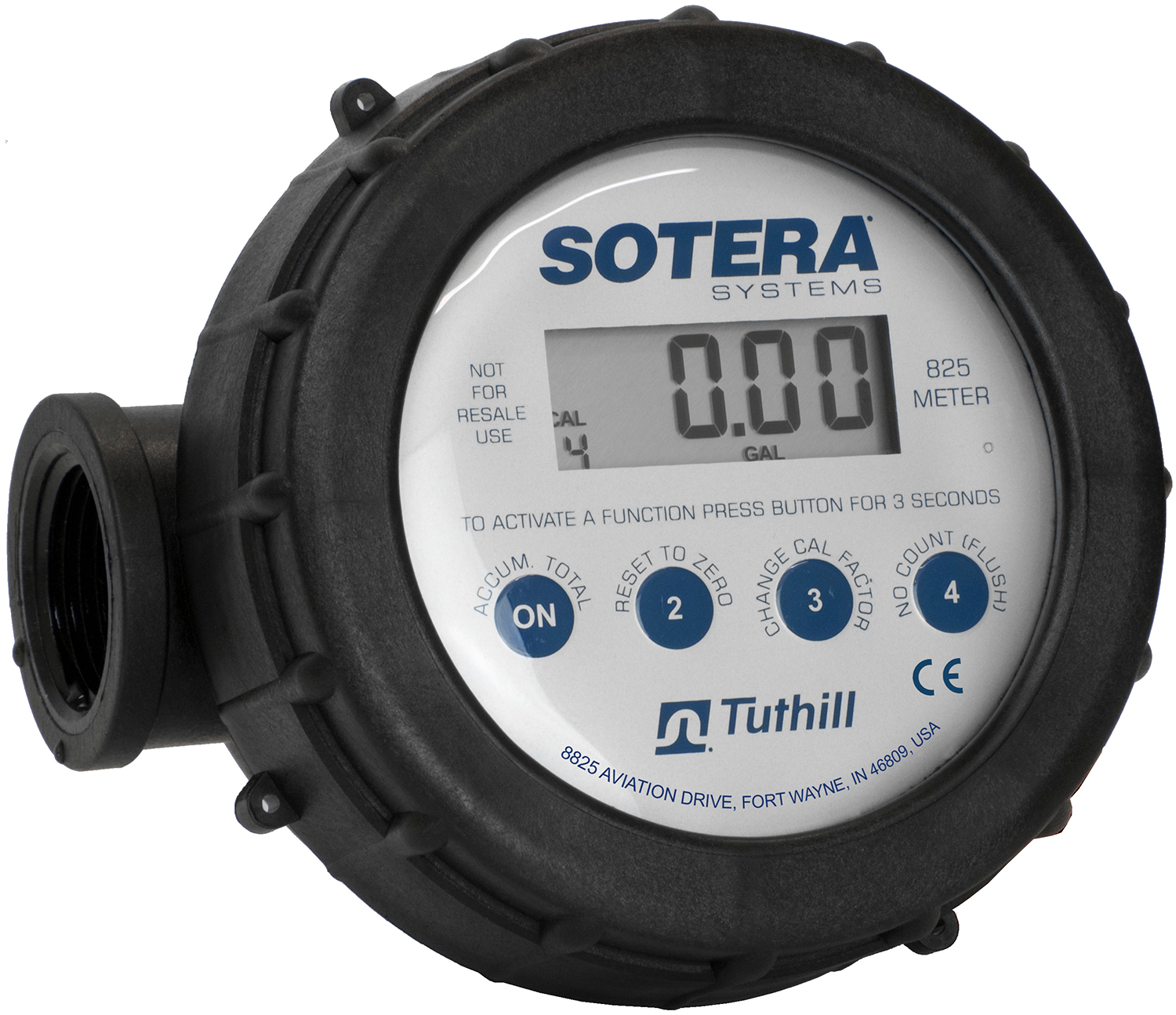 Fill-Rite - Sotera Chemical Meter, Digital, 1 with Side Port, Viton® Seals  - Dultmeier Sales