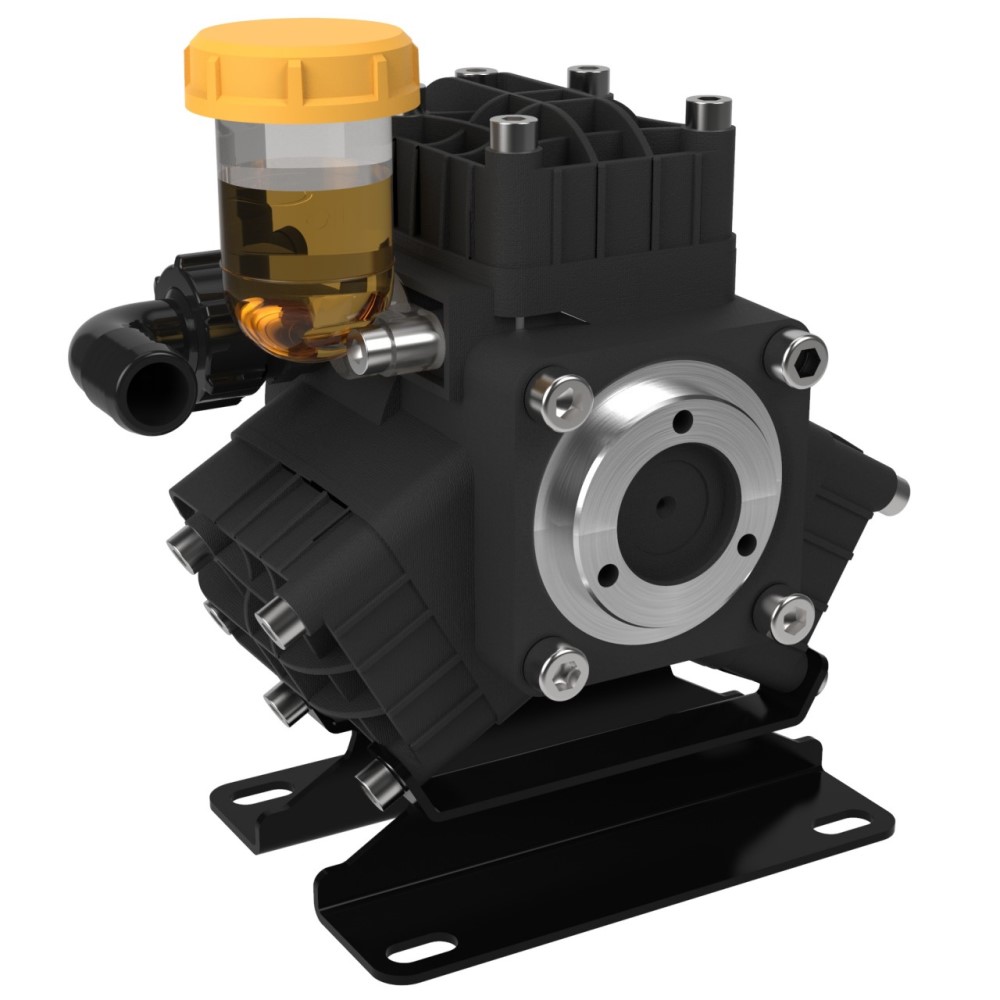Picture of Diaphragm Pump ONLY, Medium Pressure, Aluminum Body, 9.8 GPM, 580 PSI, 550 RPM, No Shaft, 1" Inlet, 1/2" Outlet, 4 HP