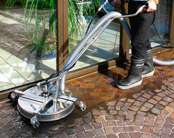 Picture of Surface Cleaner with Vacuum Recovery System, Allrounder Series, 8" Pan Size, 4000 Max. PSI, 3 Caster Wheels