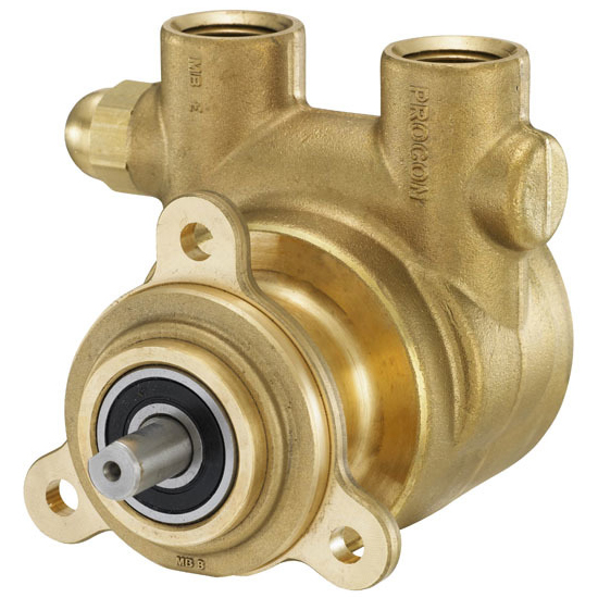 Picture of Rotary Vane Pump, Medium Flow, Brass, 1/2" FPT, Max 4.4 GPM, C-Face, With Relief Valve, No Strainer