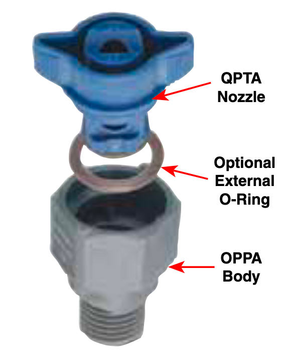 Picture of ProMax Quick Attach Nozzles, Blue, 6.0 GPM Flow @ 43 PSI, 80° Pattern