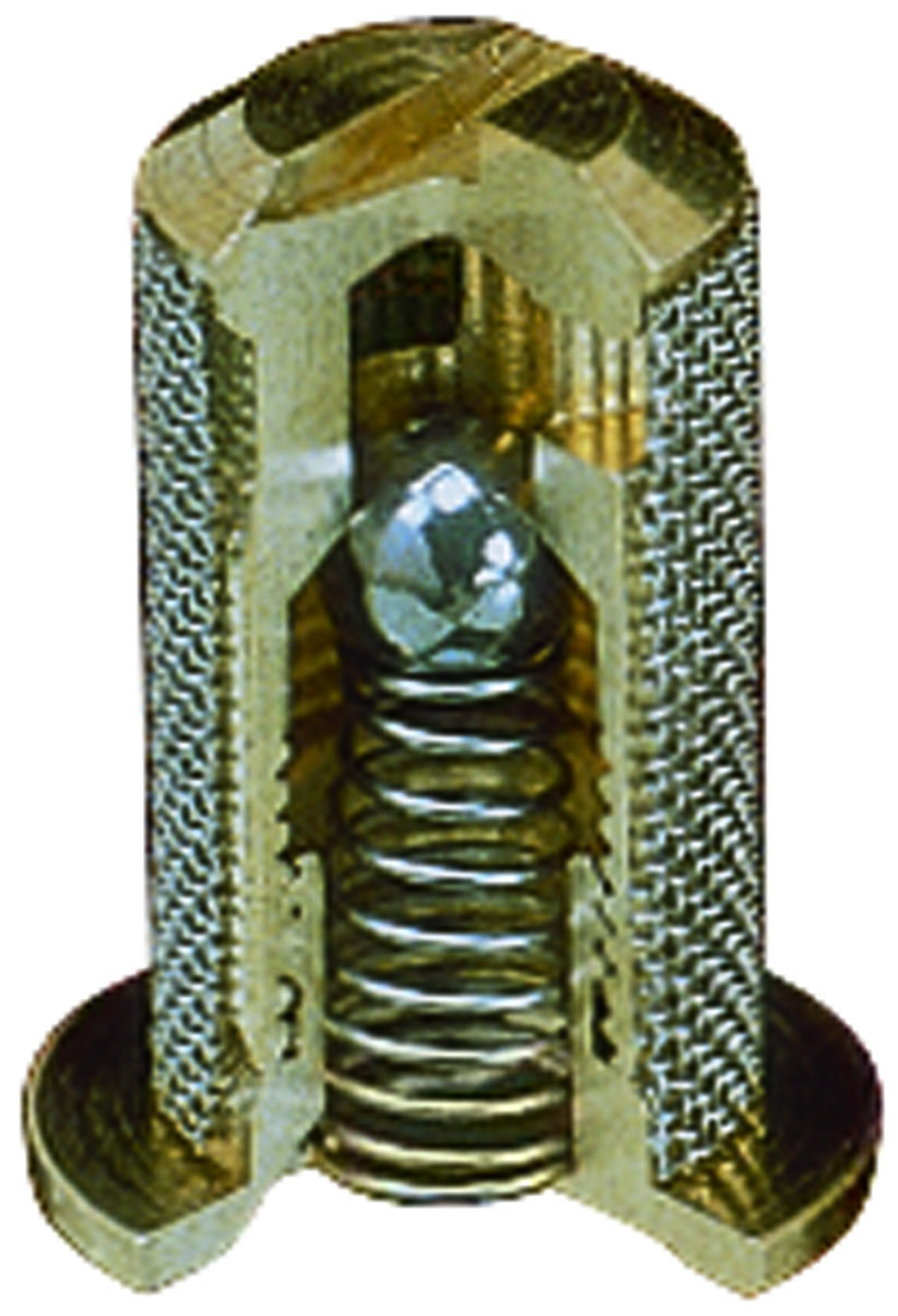 Picture of Nozzle Check Valve Strainer, Brass Body, 100 Mesh Stainless Screen, 5 PSI Spring