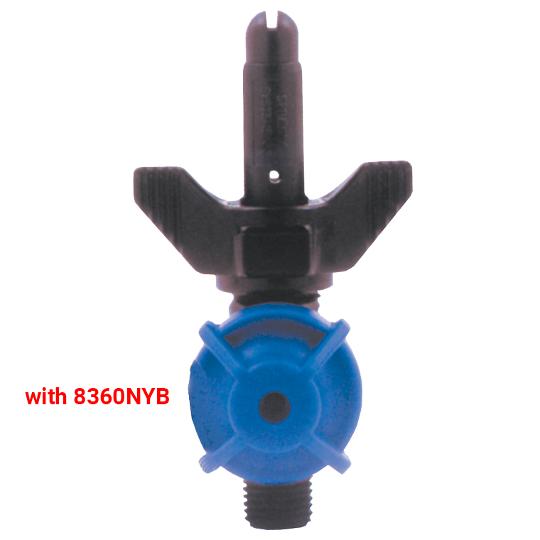 Picture of FoamJet Nozzle, Plastic, 03 Orifice, 65° Water Spray Angle, 85° Foam Spray Angle