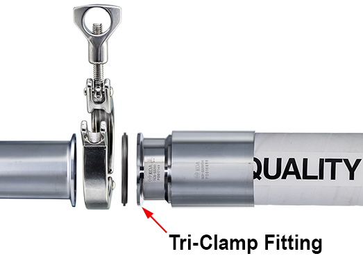 Picture of Sanitary Clamps for Tri-Clamp Fitting, Single Pin, 300 PSI @ 70° F, 4"